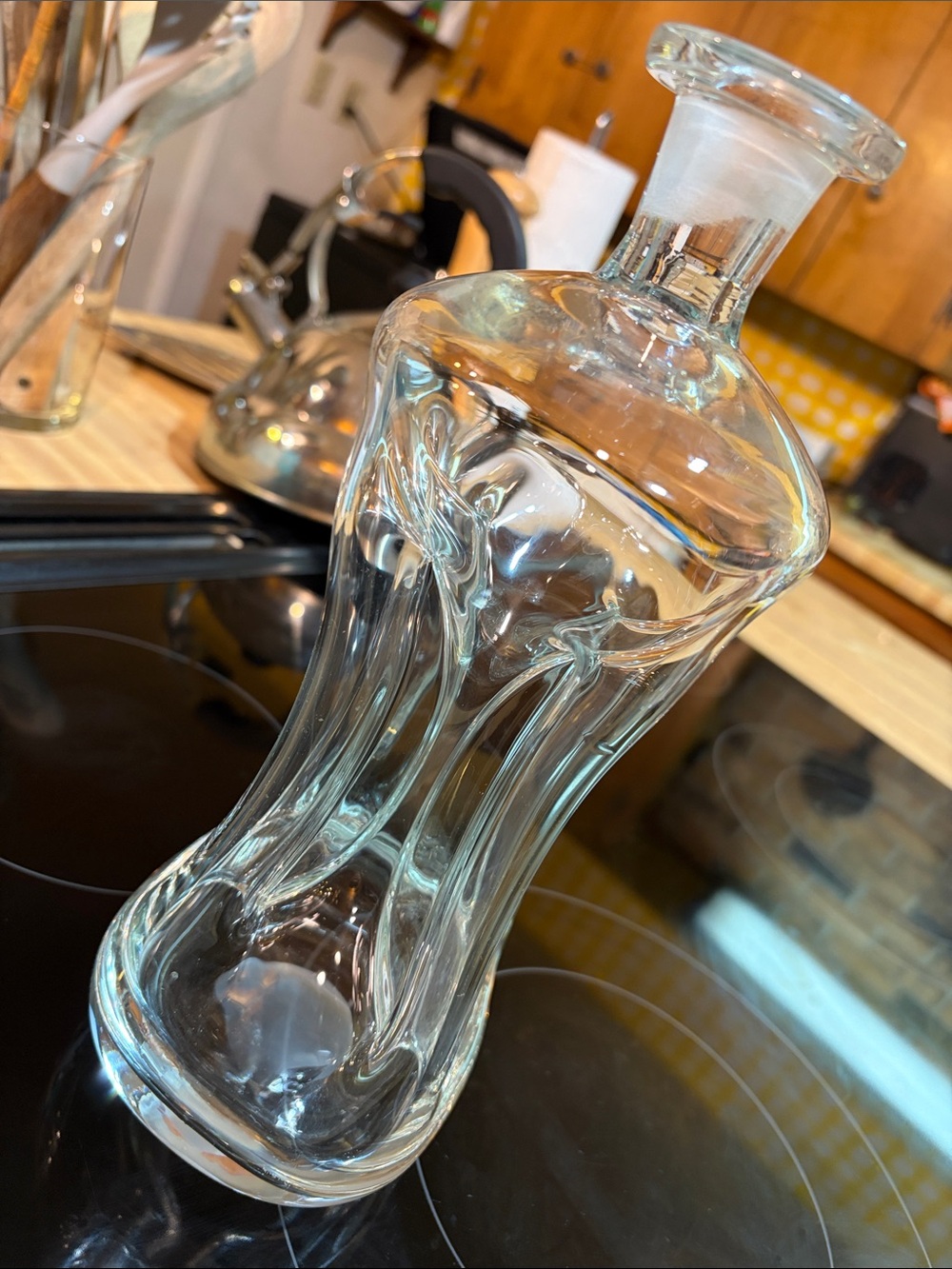 Vintage Handblown Holmegaard ‘Kluk Kluk’ Glass Decanter